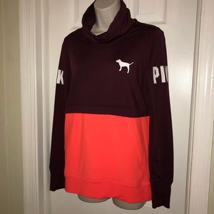 PINK cowl neck sweatshirt